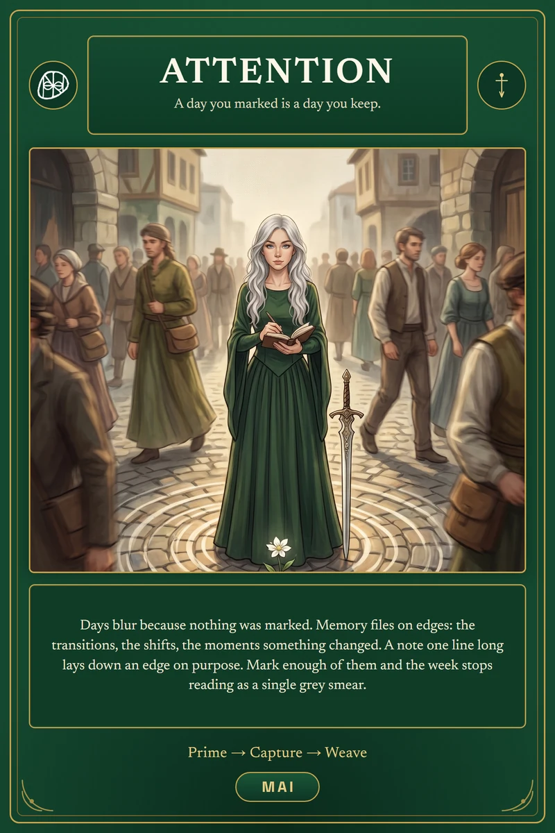 Oracle card: Attention