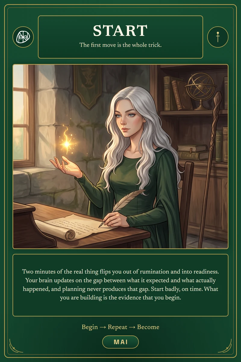 Oracle card: Start